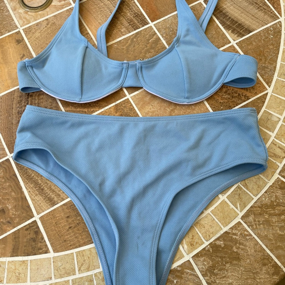 SHEIN medium blue bathing suit